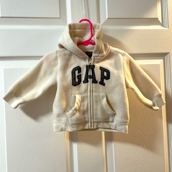 GAP Other - Baby Gap Zip-up Logo Fleece jacket Size 6-12 Months